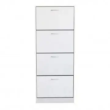 Scarpiera Wendy Bianca: Legno, cm 60x24x150 - Image 2