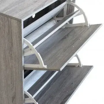 Scarpiera Wendy Grigio Chiaro: Legno, cm 60x24x150 - Image 5