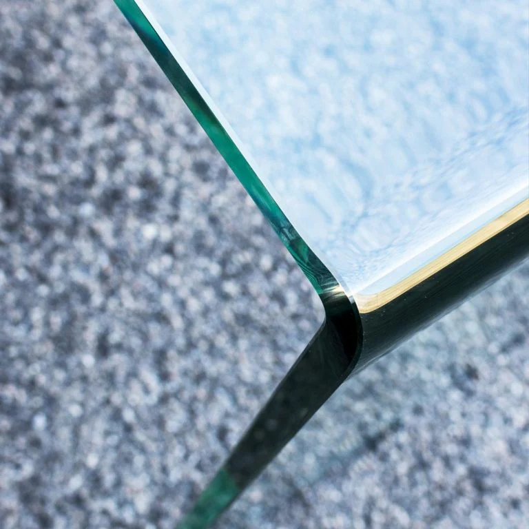 Scrivania B-Desk con cassettiera in vetro curvato L.125,5 P.65 H.74,5 - Image 5