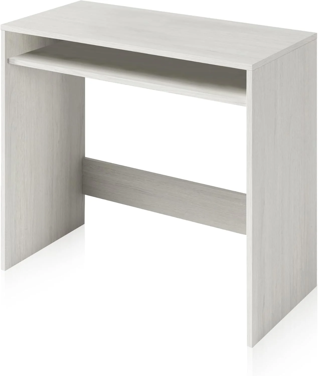Scrittoio compatto bianco Alpes - 79x43x79 cm con ripiani moderni - Image 2