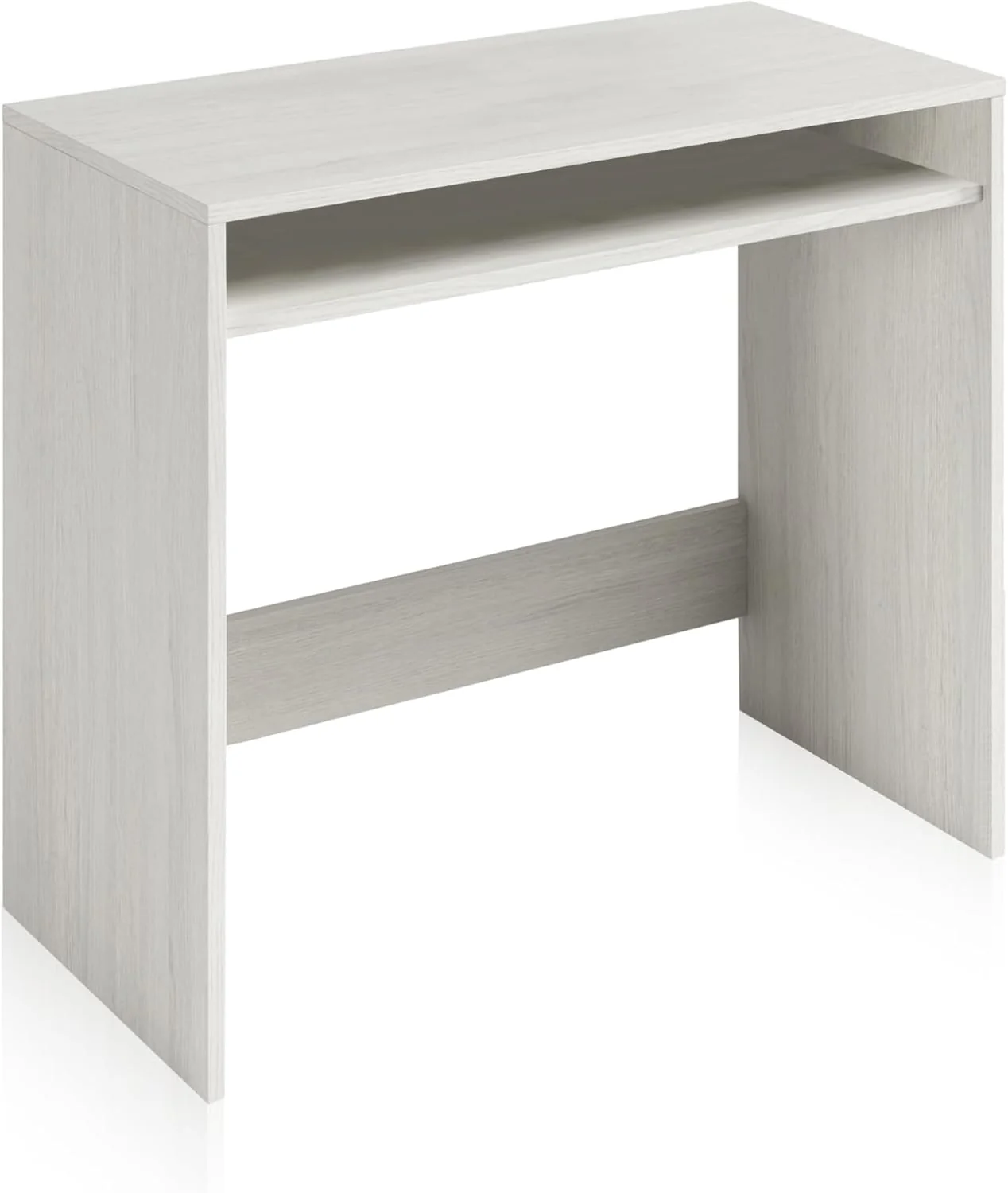 Scrittoio compatto bianco Alpes - 79x43x79 cm con ripiani moderni - Image 3