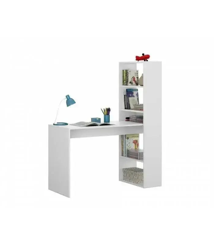 Scrivania Moderna con Scaffale Reversibile a 5 Scomparti - Design Funzionale - Image 2