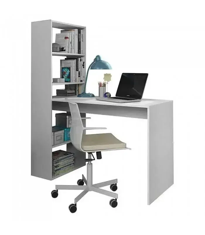 Scrivania Moderna con Scaffale Reversibile a 5 Scomparti - Design Funzionale - Image 4