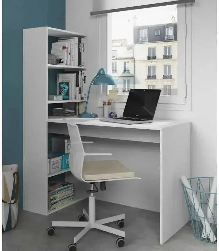 Scrivania Moderna con Scaffale Reversibile a 5 Scomparti - Design Funzionale - Image 6