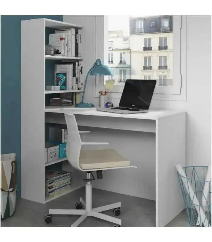 Scrivania Moderna con Scaffale Reversibile a 5 Scomparti - Design Funzionale - Image 7