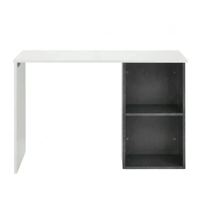 Scrivania Conti: Design Moderno Bianco Lucido - Image 2