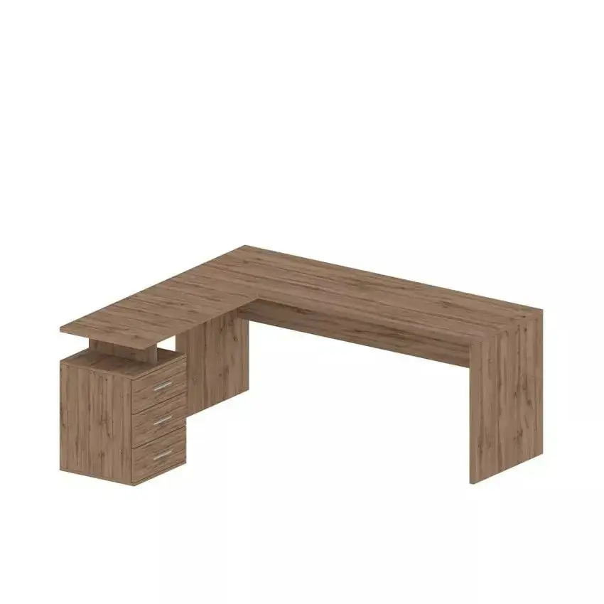 Scrivania Angolare New Selina 180-160 x 60 x 75 cm in Rovere - Image 4