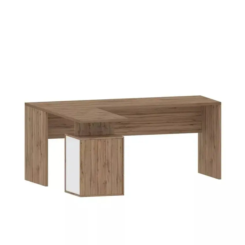 Scrivania Angolare New Selina 180-160 x 60 x 75 cm in Rovere - Image 7