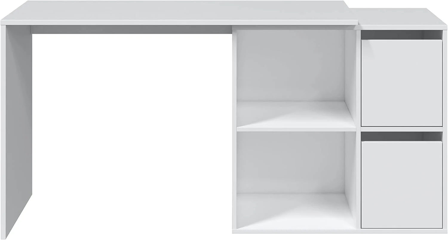 Scrittoio reversibile bianco pluriposizione - 120x49x78 cm regolabile - Image 2