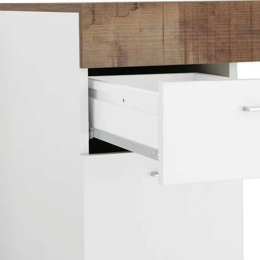 Scrivania SLIDING 100  design moderno larice bianco acero pereira - Image 11