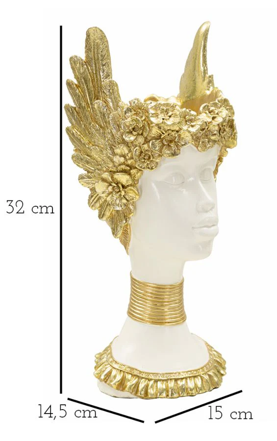 Busto di Athena elegante cm 15x14,5x32 - Image 7