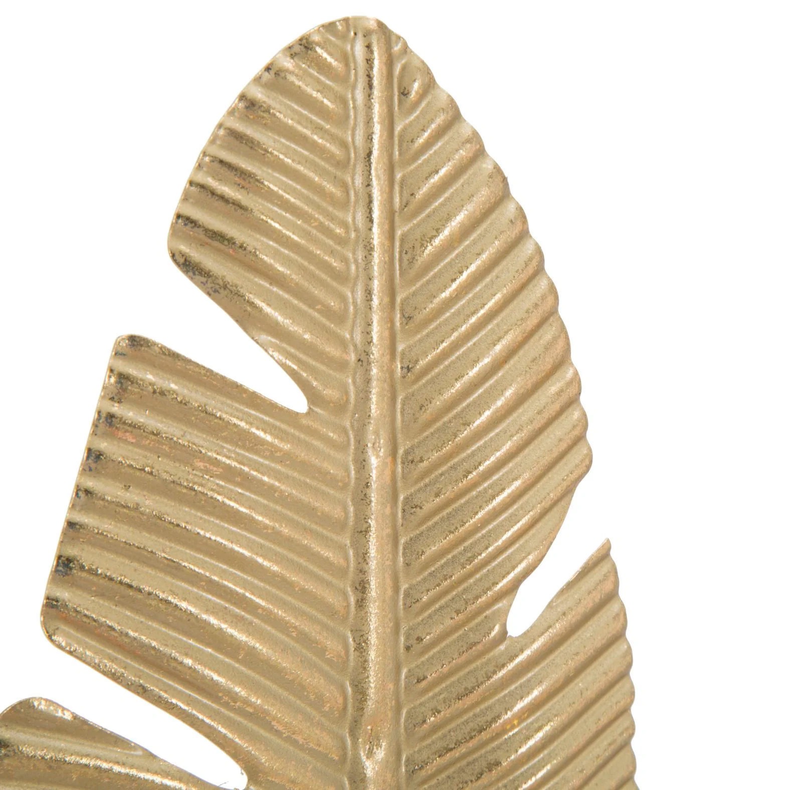 Scultura Elegante con Porta Candela Foglia cm 10x10x34 - Image 4