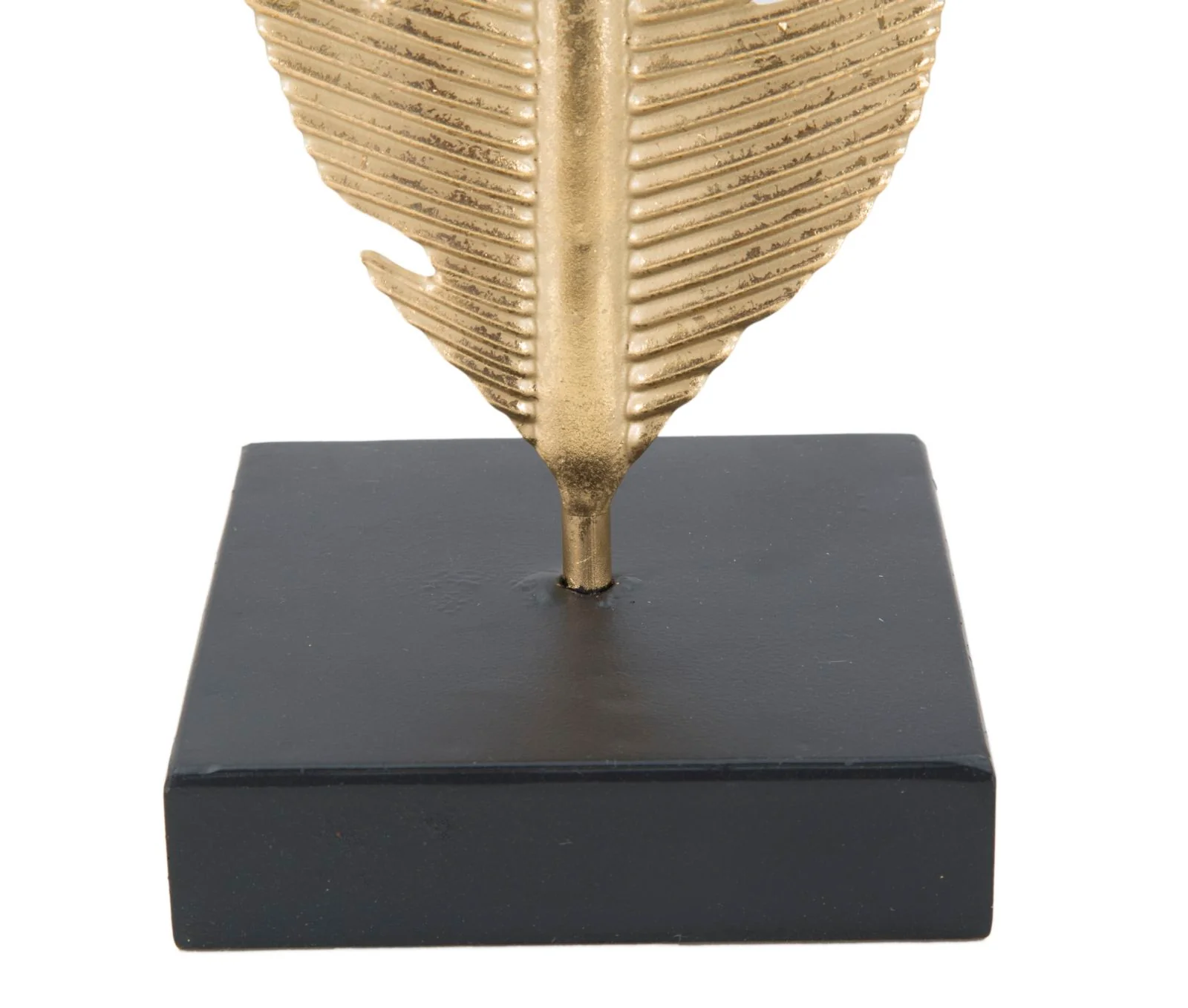 Scultura Elegante con Porta Candela Foglia cm 10x10x34 - Image 6