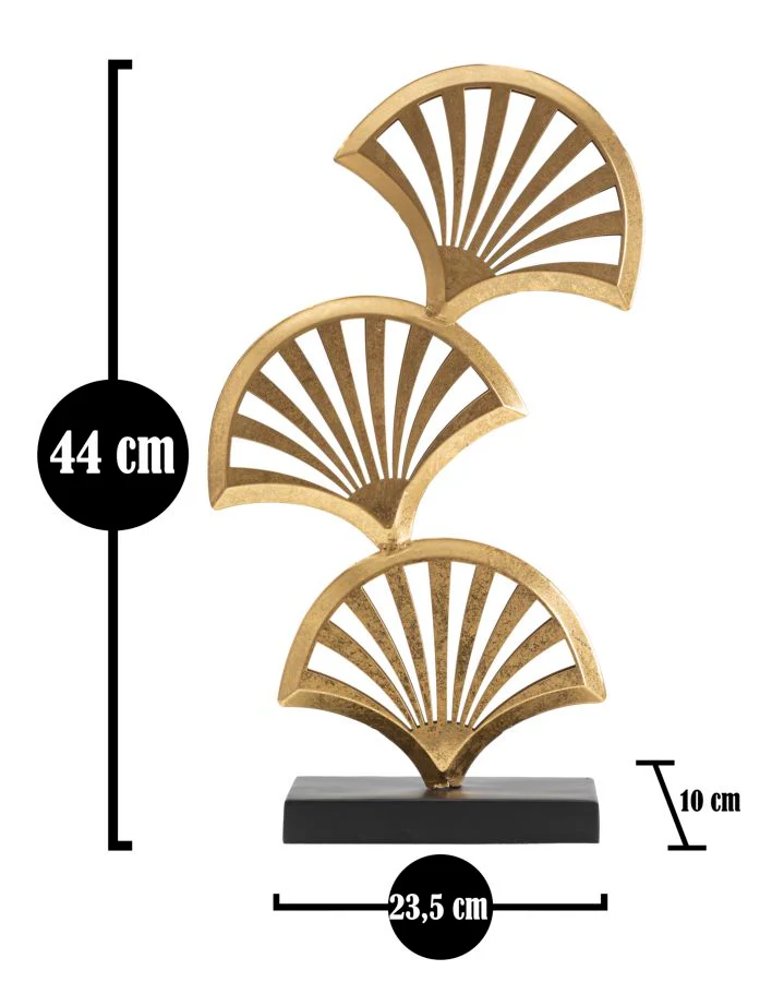 Scultura Elegante Foglia Triply 23,5x10x44 cm - Image 6