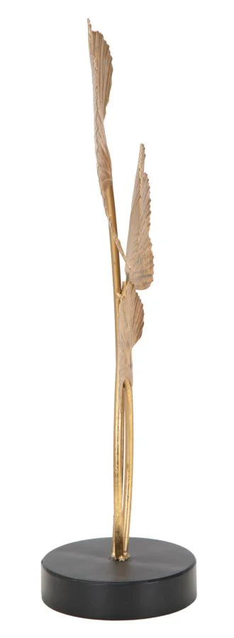 Scultura Elegante a Forma di Foglie cm 24,5x10,5x40,5 - Image 2