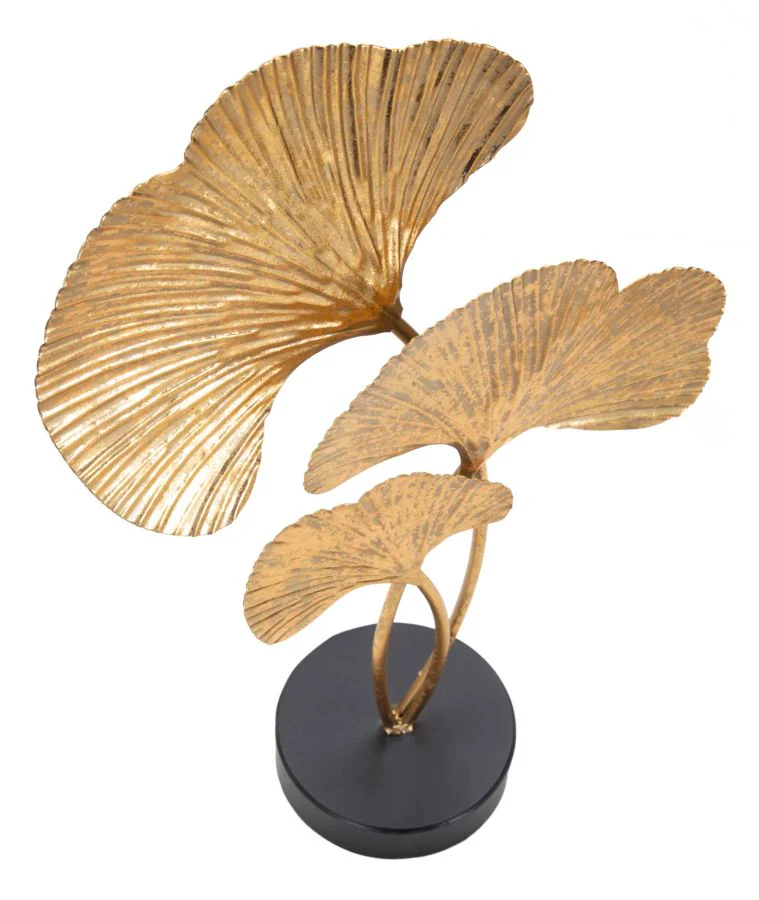 Scultura Elegante a Forma di Foglie cm 24,5x10,5x40,5 - Image 3