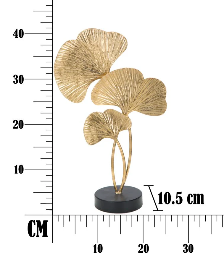 Scultura Elegante a Forma di Foglie cm 24,5x10,5x40,5 - Image 7
