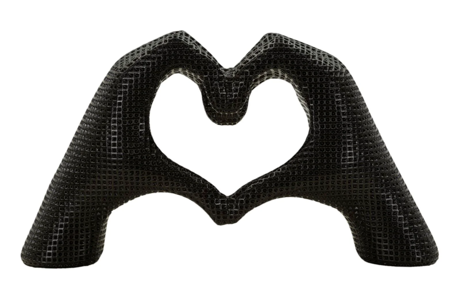 Scultura Lover Black Cm 25X7,5X13,5 Per Decorare Con Amore