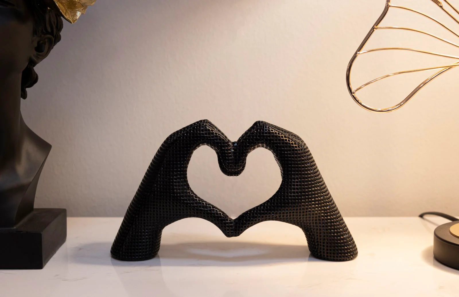 Scultura Lover Black Cm 25X7,5X13,5 Per Decorare Con Amore - Image 6