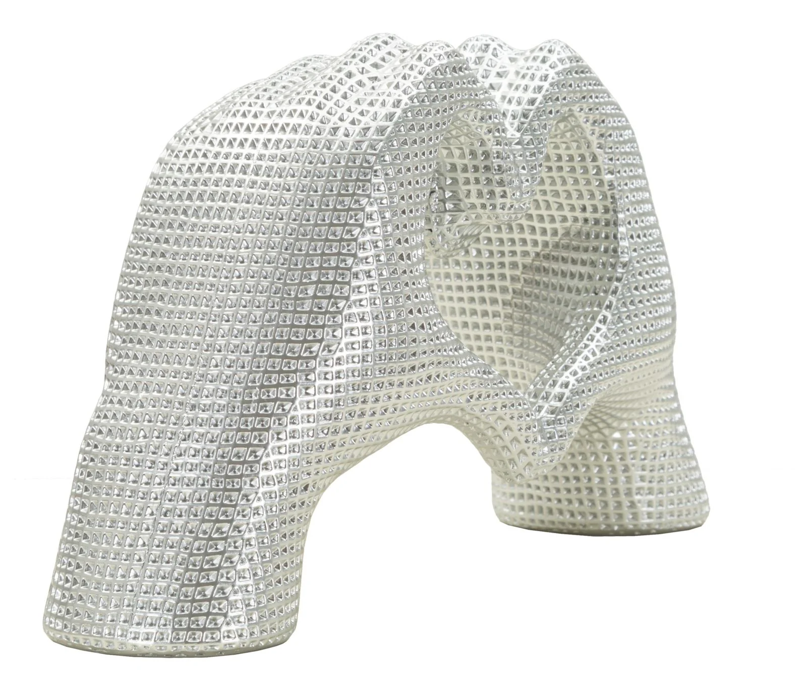 Scultura Lover Silver Cm 25X7,5X13,5 Elegante Decorazione - Image 2