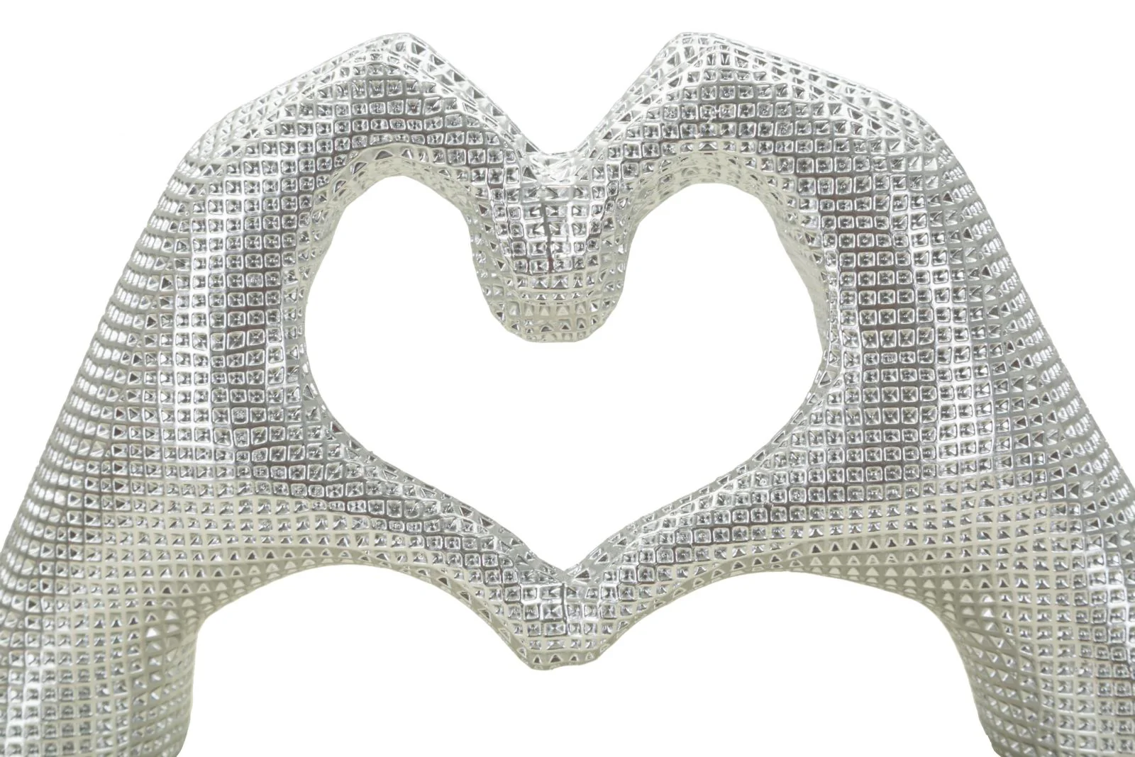 Scultura Lover Silver Cm 25X7,5X13,5 Elegante Decorazione - Image 4