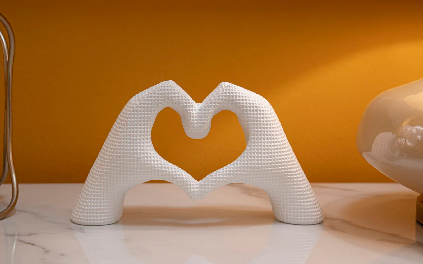 Scultura Lover White Cm 25X7,5X13,5 Per Decorare Con Amore - Image 6