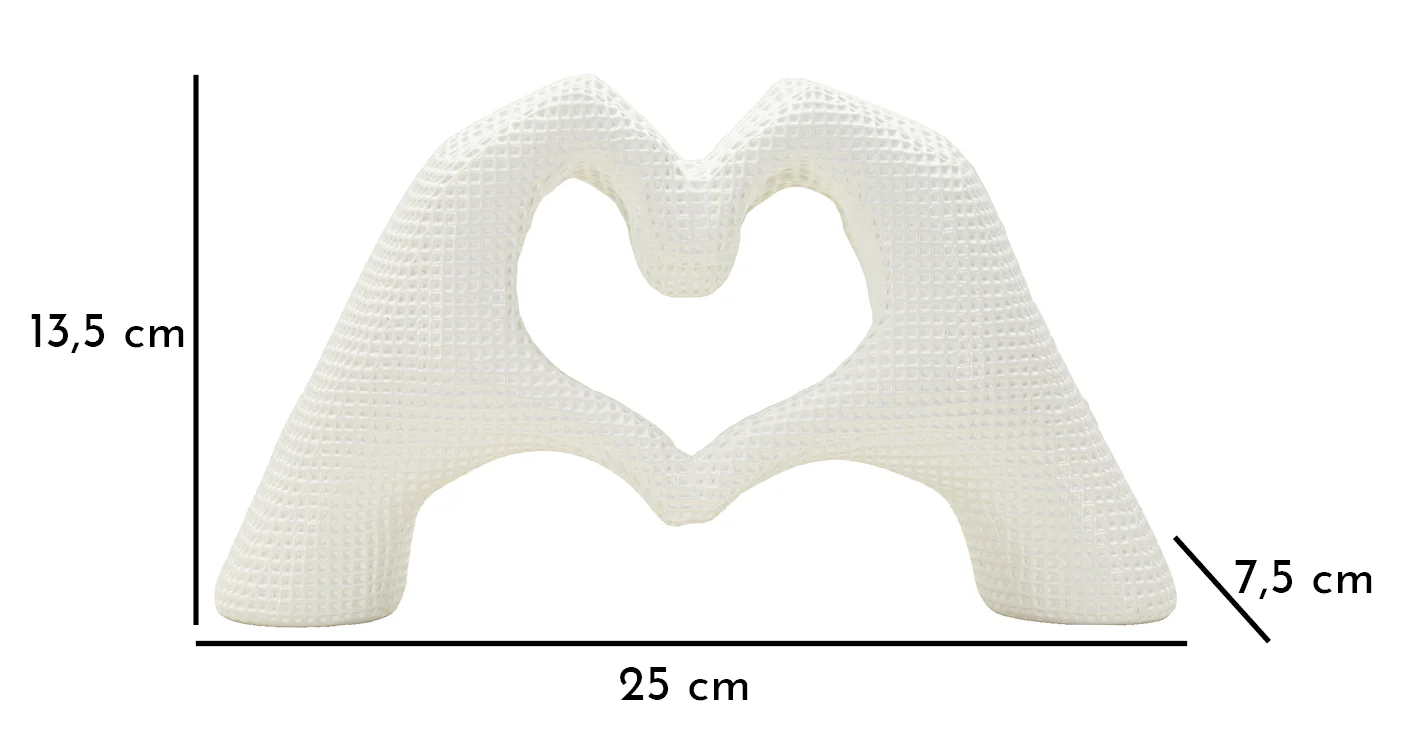 Scultura Lover White Cm 25X7,5X13,5 Per Decorare Con Amore - Image 7