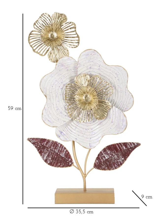 Scultura Floreale Lovi 35,5x9x59 cm - Image 3