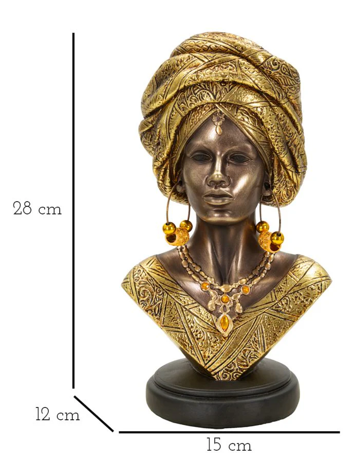 Busto Artistico Nairobi 15x12x28 cm - Image 7