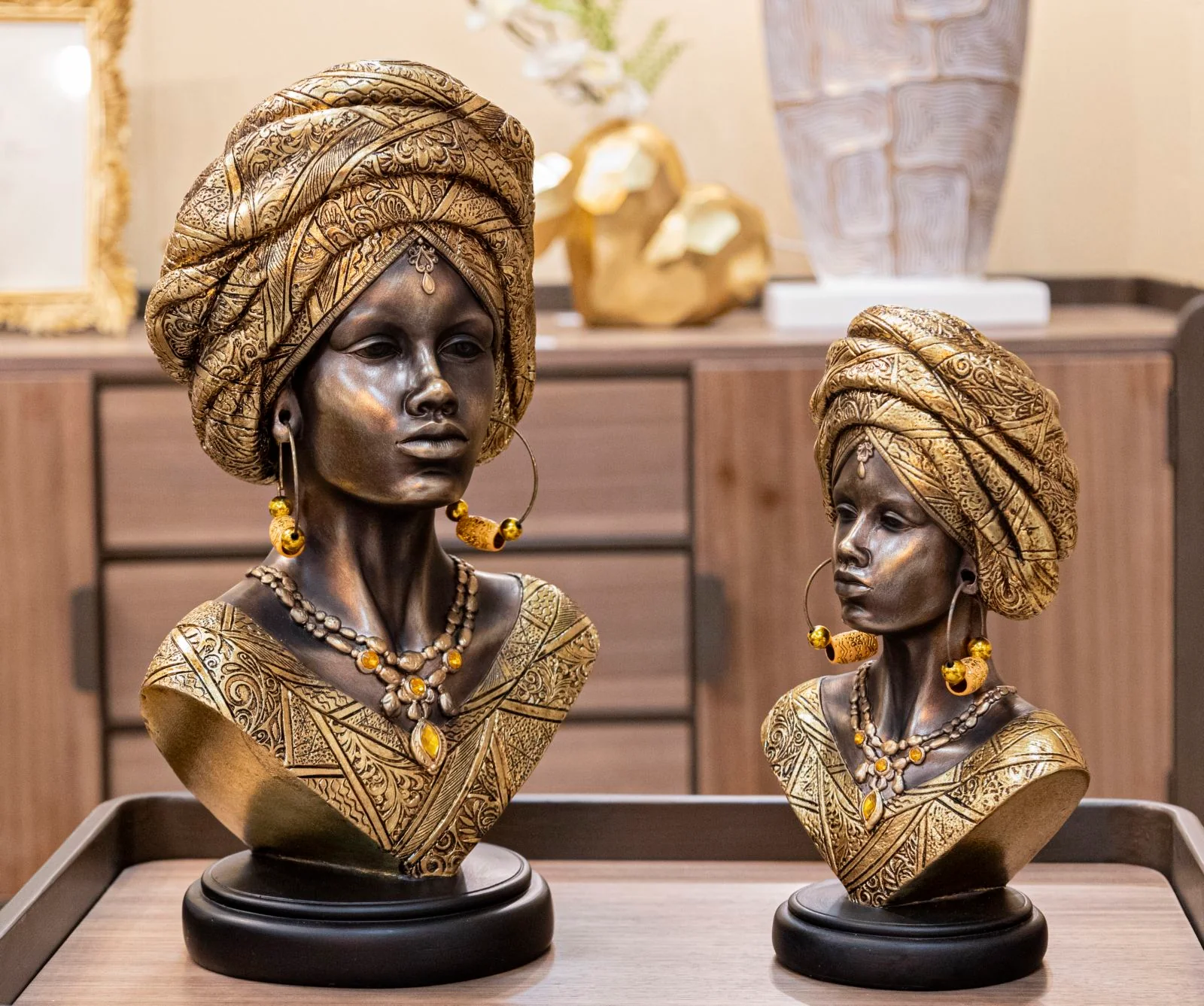Scultura Africana Elegante 21x16x38 cm - Image 6