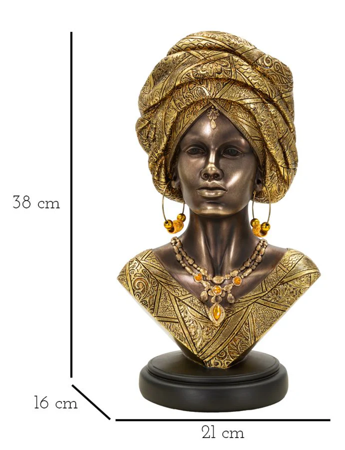 Scultura Africana Elegante 21x16x38 cm - Image 7