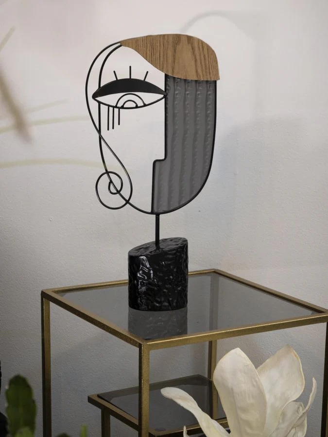 Scultura Cubista Elegante 24x8,5x49 cm - Image 5