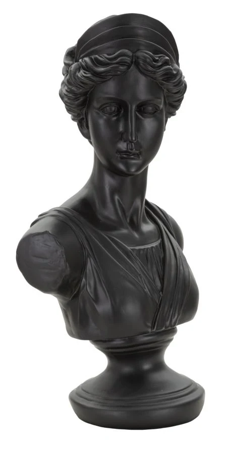 Scultura Donna Romana Nera 22x16x41 cm - Image 2