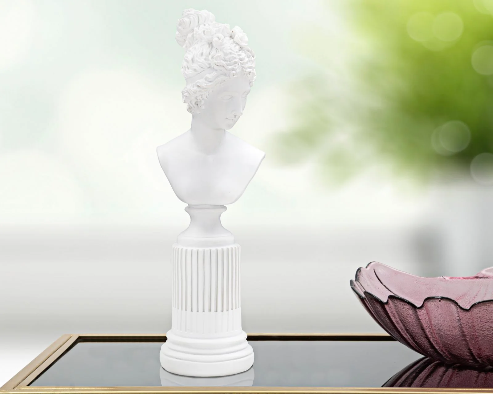 Scultura Elegante di Donna con Base - 11x10,5x35,5 cm - Image 6