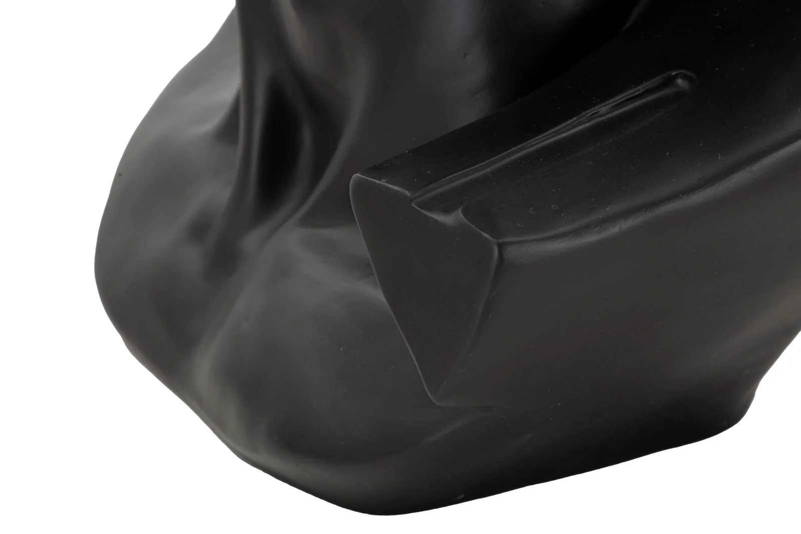 Scultura testa antica elegante nera cm 44x35,5x60 - Image 5