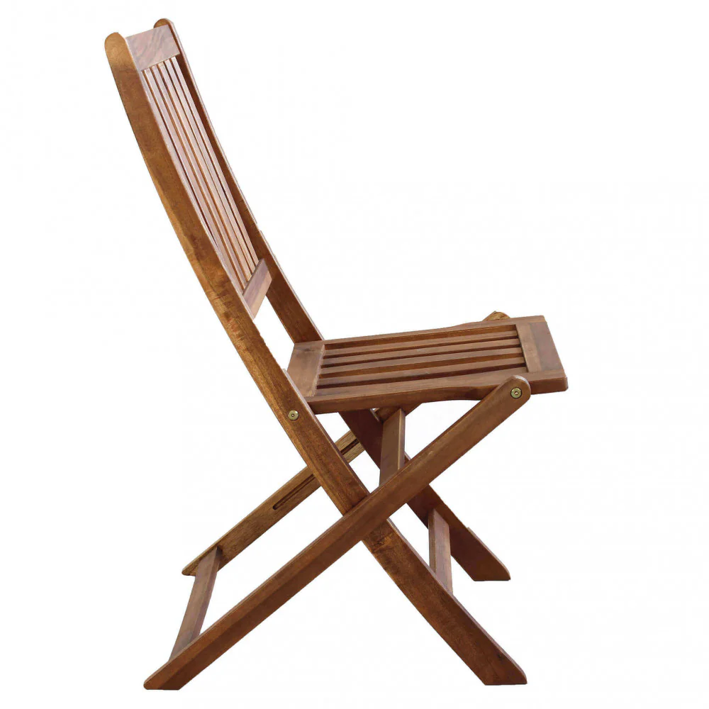 Sedia Diana in legno di Acacia con dimensioni cm 46 x 57 x 91 h di colore marrone - Senza braccioli - Image 8