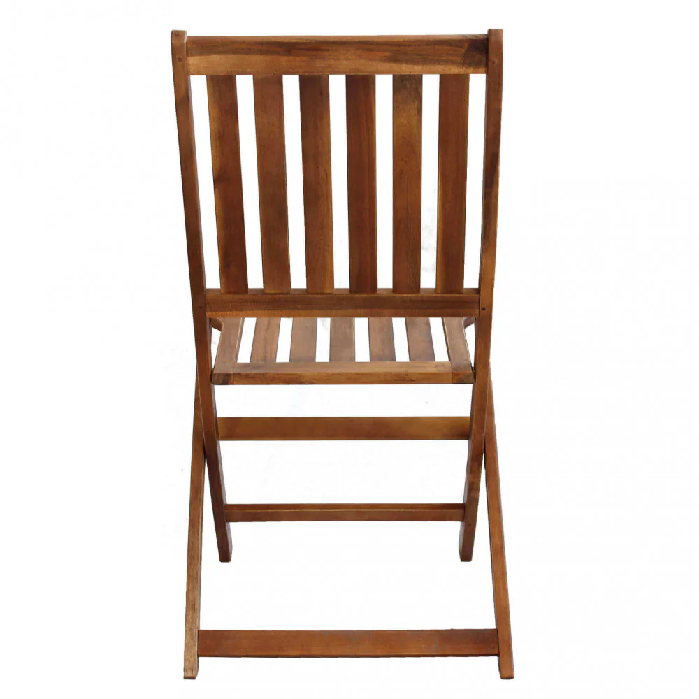 Sedia Diana in legno di Acacia con dimensioni cm 46 x 57 x 91 h di colore marrone - Senza braccioli - Image 9