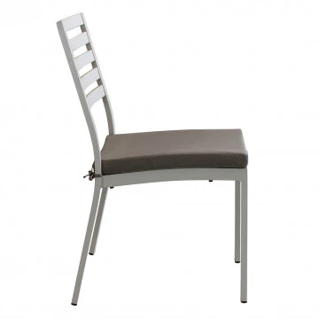 Sedia Formentera con cuscino - Alluminio e Tessuto, cm 46 x 62 x 84 h - Image 11
