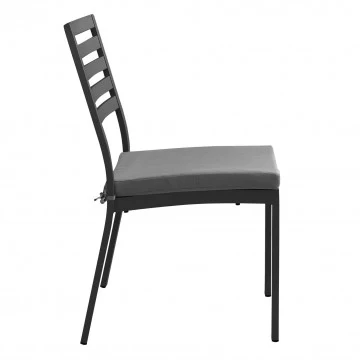 Sedia Formentera con cuscino - Alluminio e Tessuto, cm 46 x 62 x 84 h - Image 14