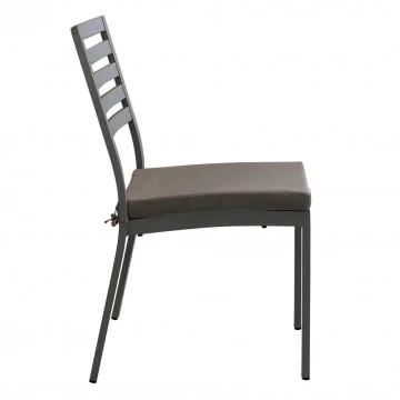 Sedia Formentera con cuscino - Alluminio e Tessuto, cm 46 x 62 x 84 h - Image 2