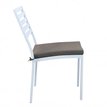 Sedia Formentera con cuscino - Alluminio e Tessuto, cm 46 x 62 x 84 h - Image 8