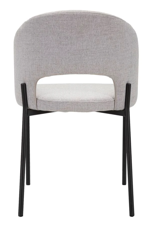 Set di 2 Sedie Helsinki Grigie Eleganza Retro 51x53x80 cm - Image 8