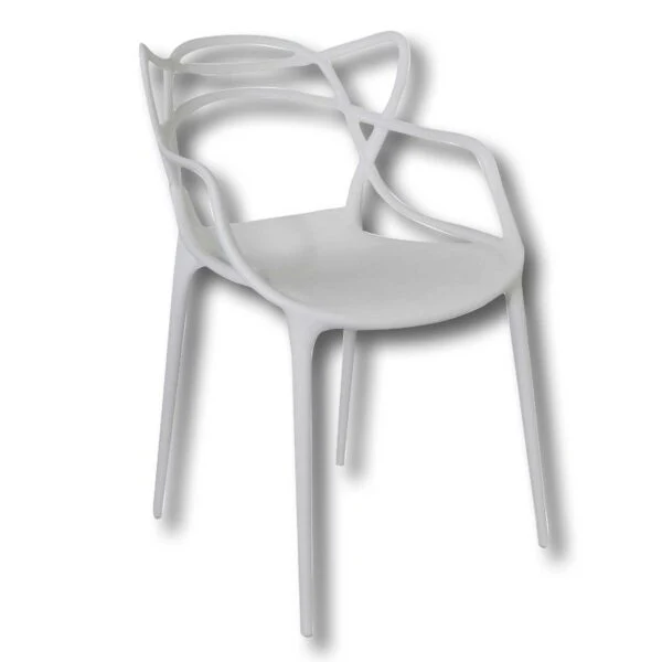 Sedia Horn - Polipropilene Monoblocco, Design Moderno, Bianco