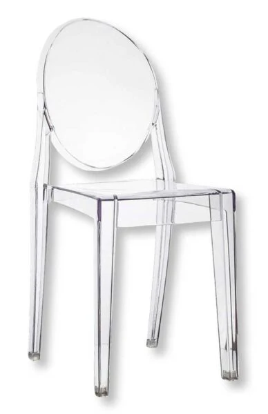Sedia Host Policarbonato Trasparente - Elegante e Resistente 38x50x90h cm