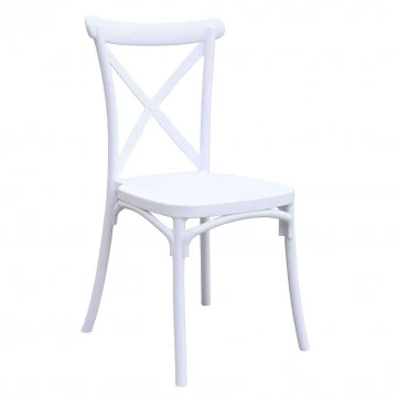 Sedia impilabile Shelly bianca - design elegante e moderno