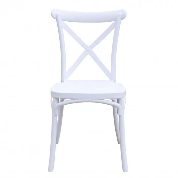 Sedia impilabile Shelly bianca - design elegante e moderno - Image 2