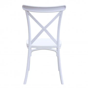 Sedia impilabile Shelly bianca - design elegante e moderno - Image 3