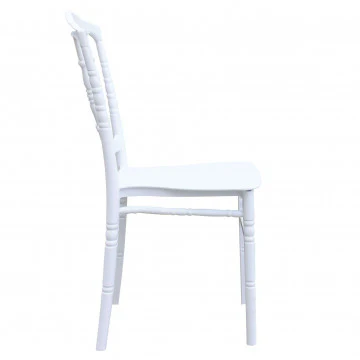 Sedia impilabile Trudy In polipropilene bianco - Dimensioni: 40 x 39 x 92 cm - Image 4