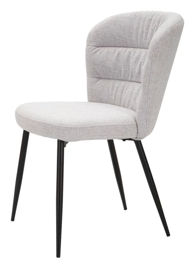 Set di Sedie Grigie Losanna - 2 Pezzi Design Retrò cm 58x60,5x85 - Image 3