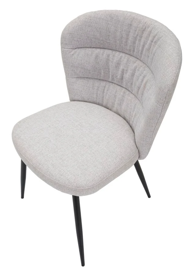 Set di Sedie Grigie Losanna - 2 Pezzi Design Retrò cm 58x60,5x85 - Image 5
